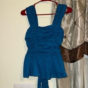 Express Bright Blue Sleeveless Top